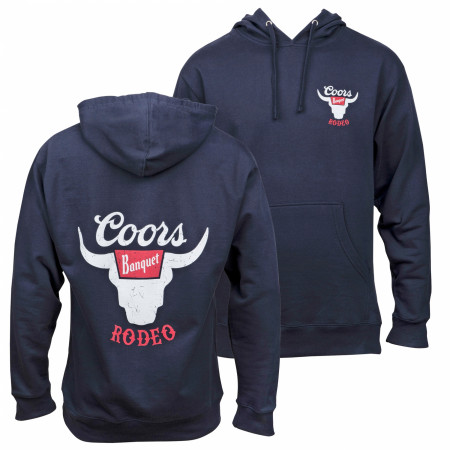 Coors Banquet Rodeo Bull Horns Logo Hoodie
